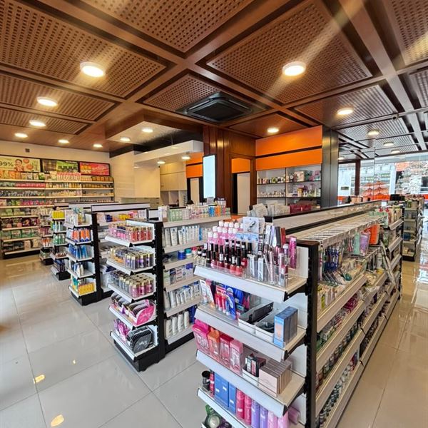 Warm interior with wooden ceiling